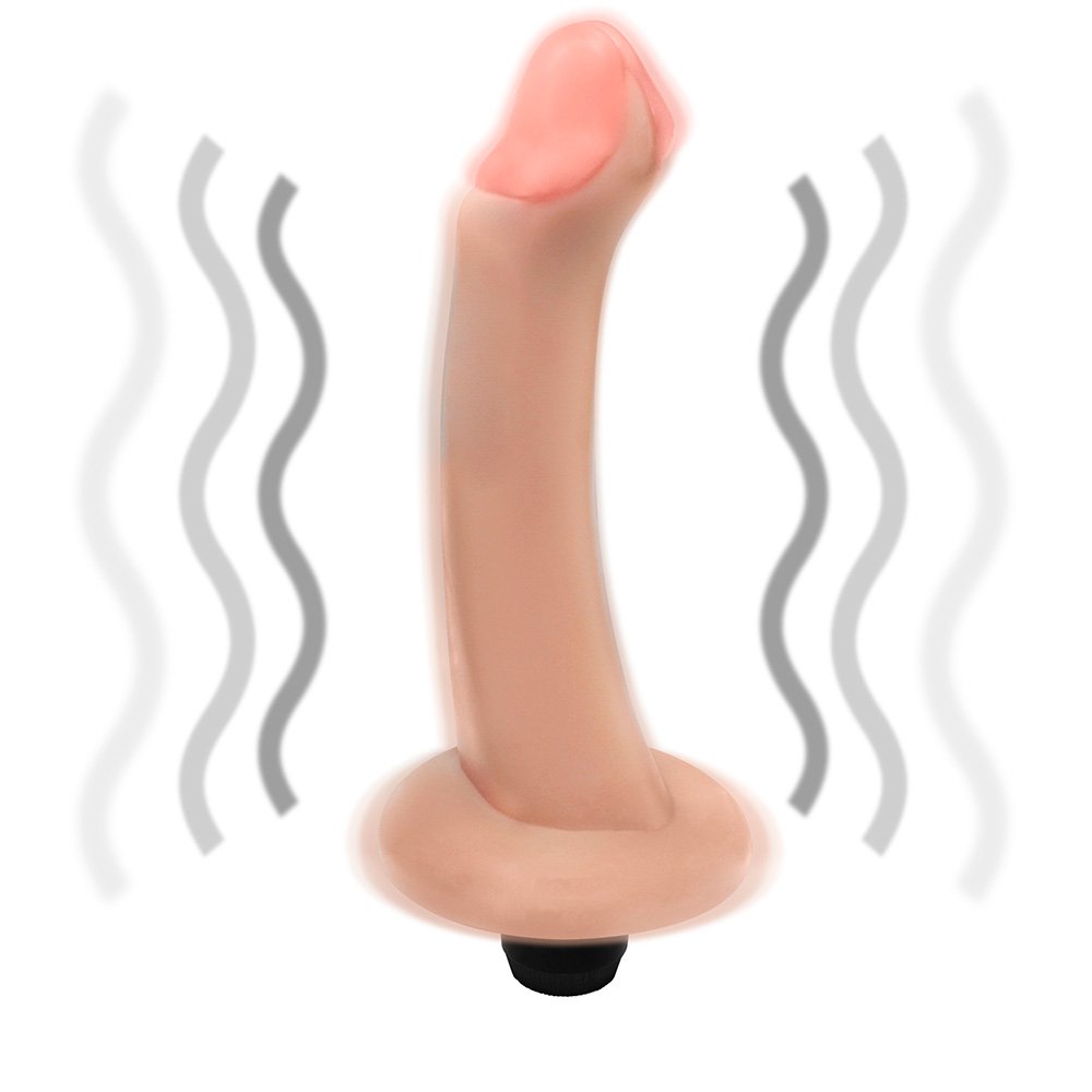 P�nis com Base e Vibro Vacaciones em vista traseira, mostrando detalhe da base e inser��o do vibrador