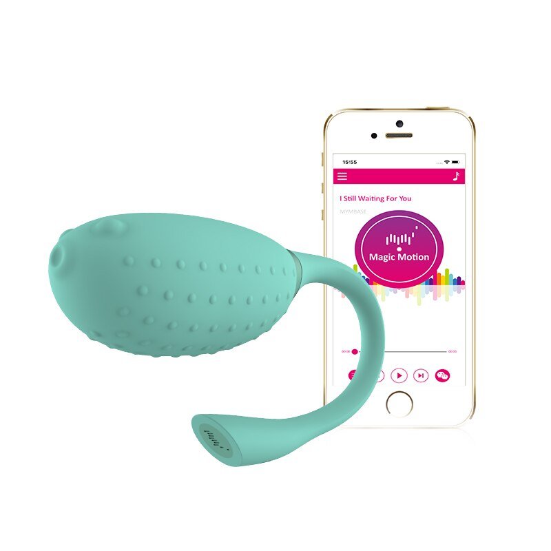 Vibrador para Casal Recarregável via USB com Controle por APP Magic Fugu Cyan | Foto 01 Vibrador para Casal Recarregável via USB com Controle por APP Magic Fugu Cyan | Foto 01