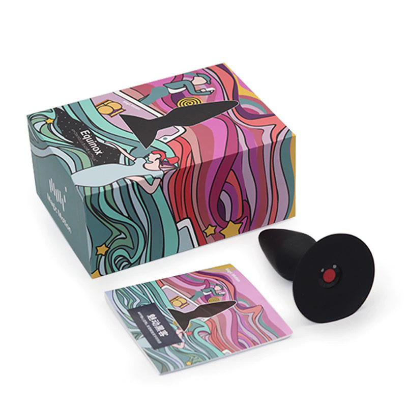 Plug Anal com Vibrador Recarreg�vel via USB com Controle por APP Equinox Preto | Foto 06