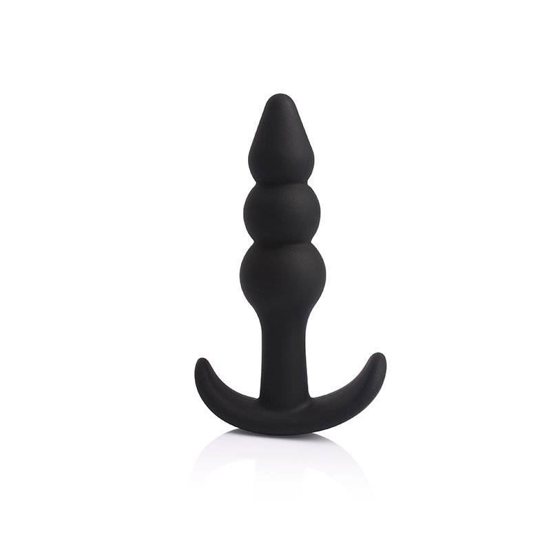 Plug Anal em Silicone com Formato Anatômico 2,5 x 9,3cm H2 Preto | Foto 02 Plug Anal em Silicone com Formato Anatômico 2,5 x 9,3cm H2 Preto | Foto 02