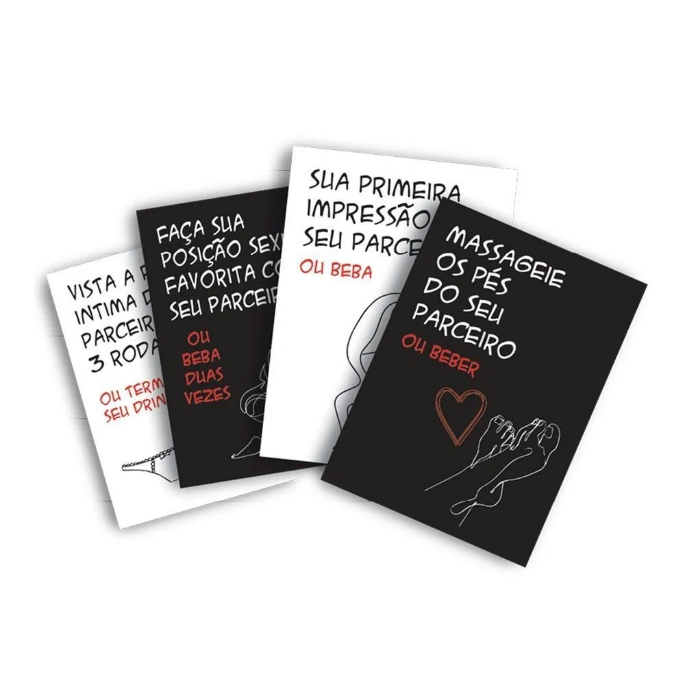Jogo de Sexo Cartas para Casal Desejos e Drinks com 50 Cartas Ousadas | Foto 02