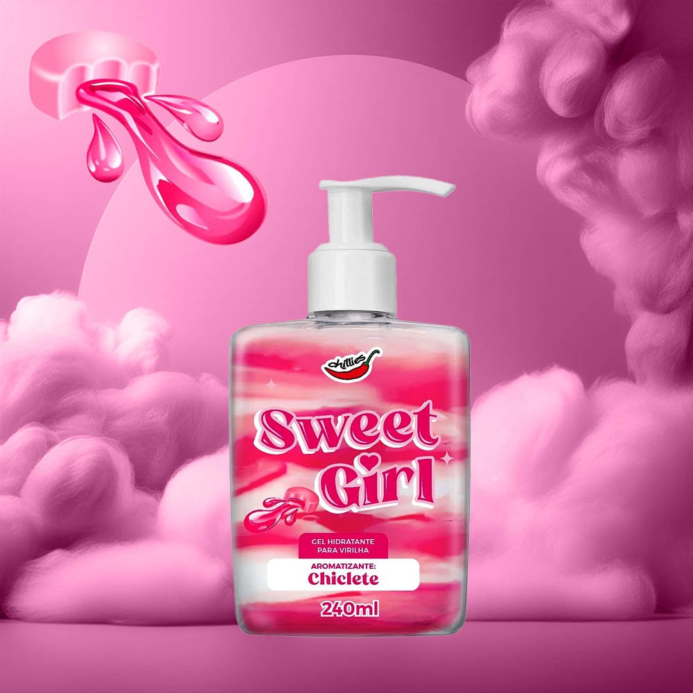 Gel Hidratante Sweet Girl Chiclete 240ml - Imagem ilustrativa