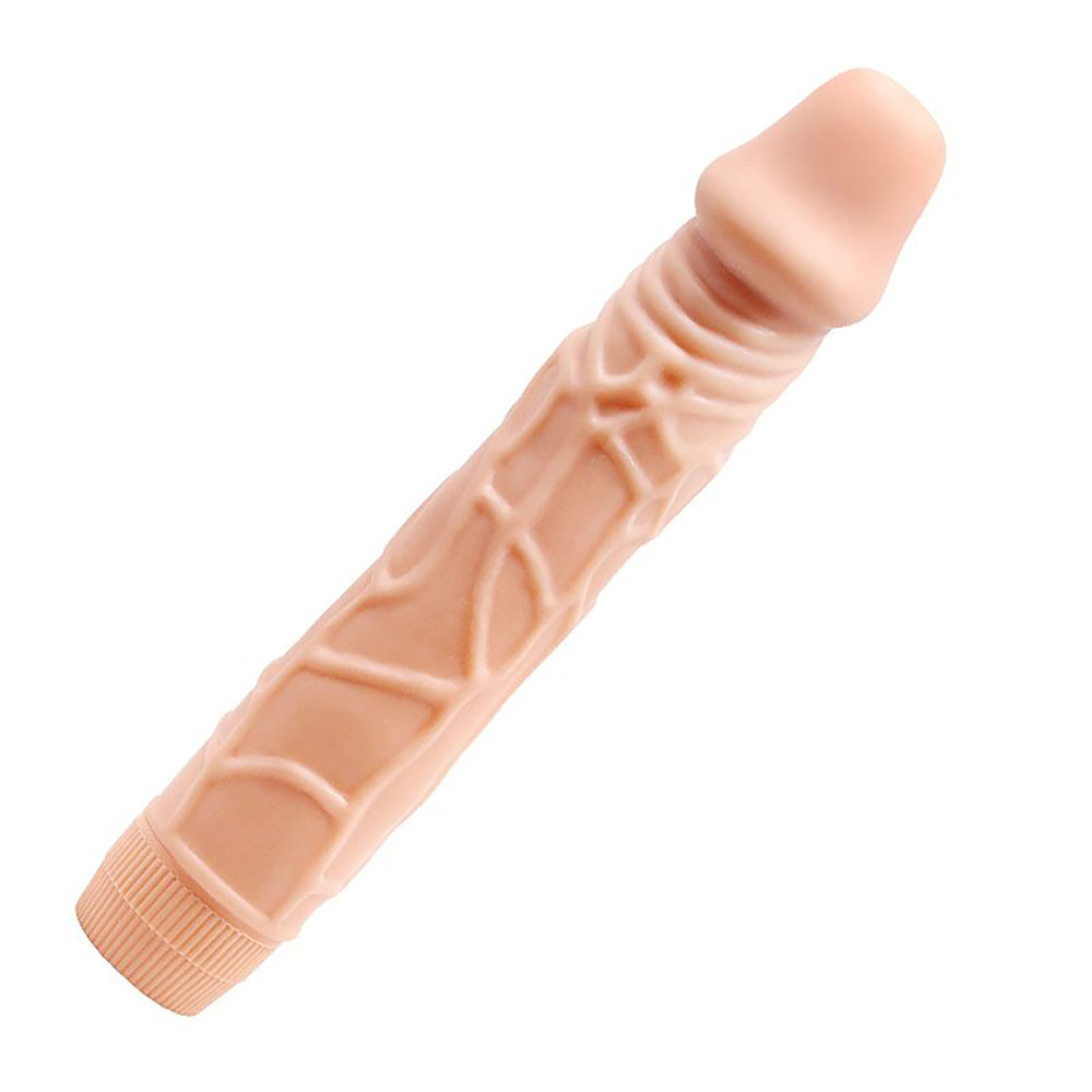 Pènis Realístico com Vibrador Multivelocidade em Soft Skin 22,5 x 4,5cm Bege | Foto 04