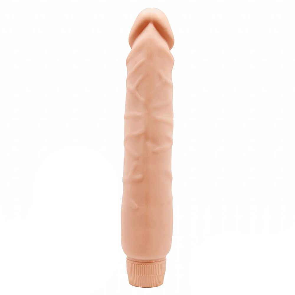 Pènis Realístico com Vibrador Multivelocidade em Soft Skin 25,5 x 4,9cm Bege | Foto 03