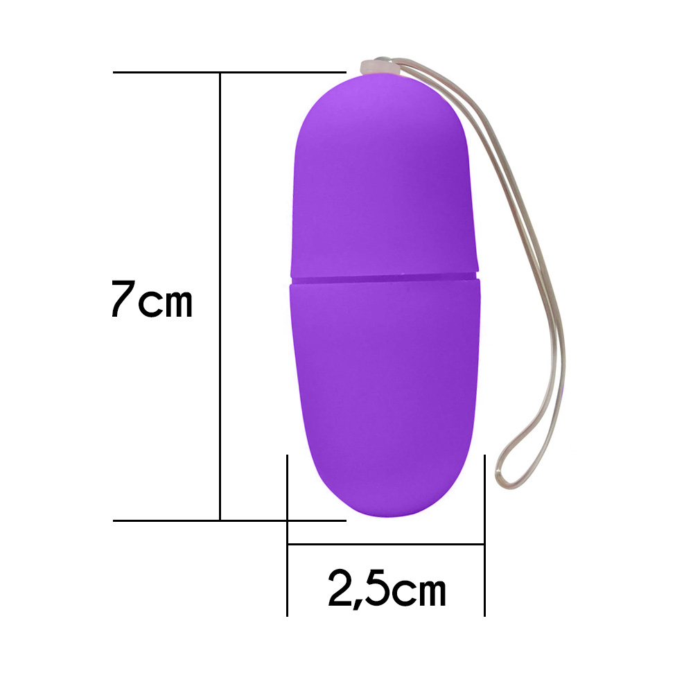 Vibrador Bullet em ABS com Controle com Fio e 60 Vibrações Roxo | Foto 05