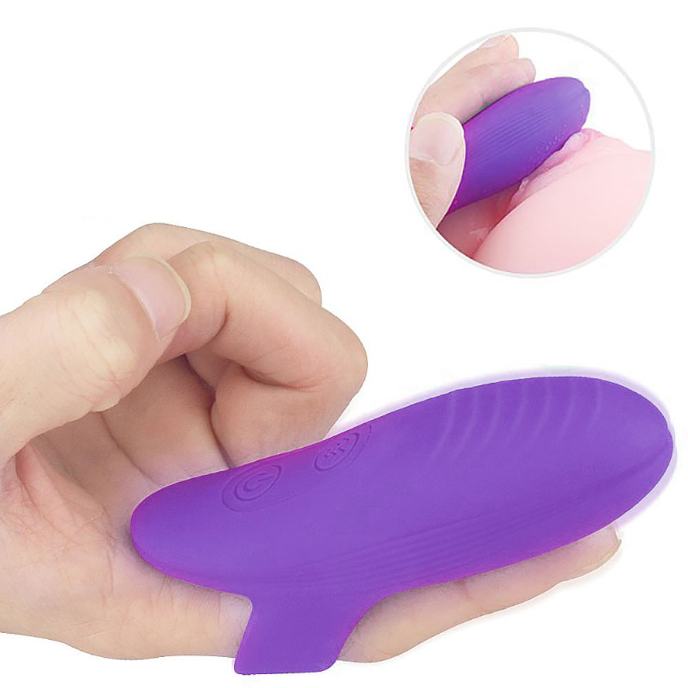 Dedeira Estimuladora Recarregável em Silicone com 9 Vibrações Dory Roxo | Foto 01