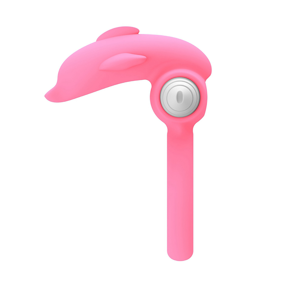 Anel Vibratório em Formato de Golfinho em Silicone On/Off Pink | Foto 03 Anel Vibratório em Formato de Golfinho em Silicone On/Off Pink | Foto 03