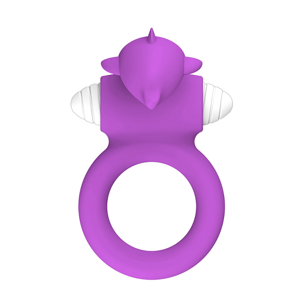 Anel Vibratório em Formato de Golfinho em Silicone On/Off Roxo | Foto 04 Anel Vibratório em Formato de Golfinho em Silicone On/Off Roxo | Foto 04