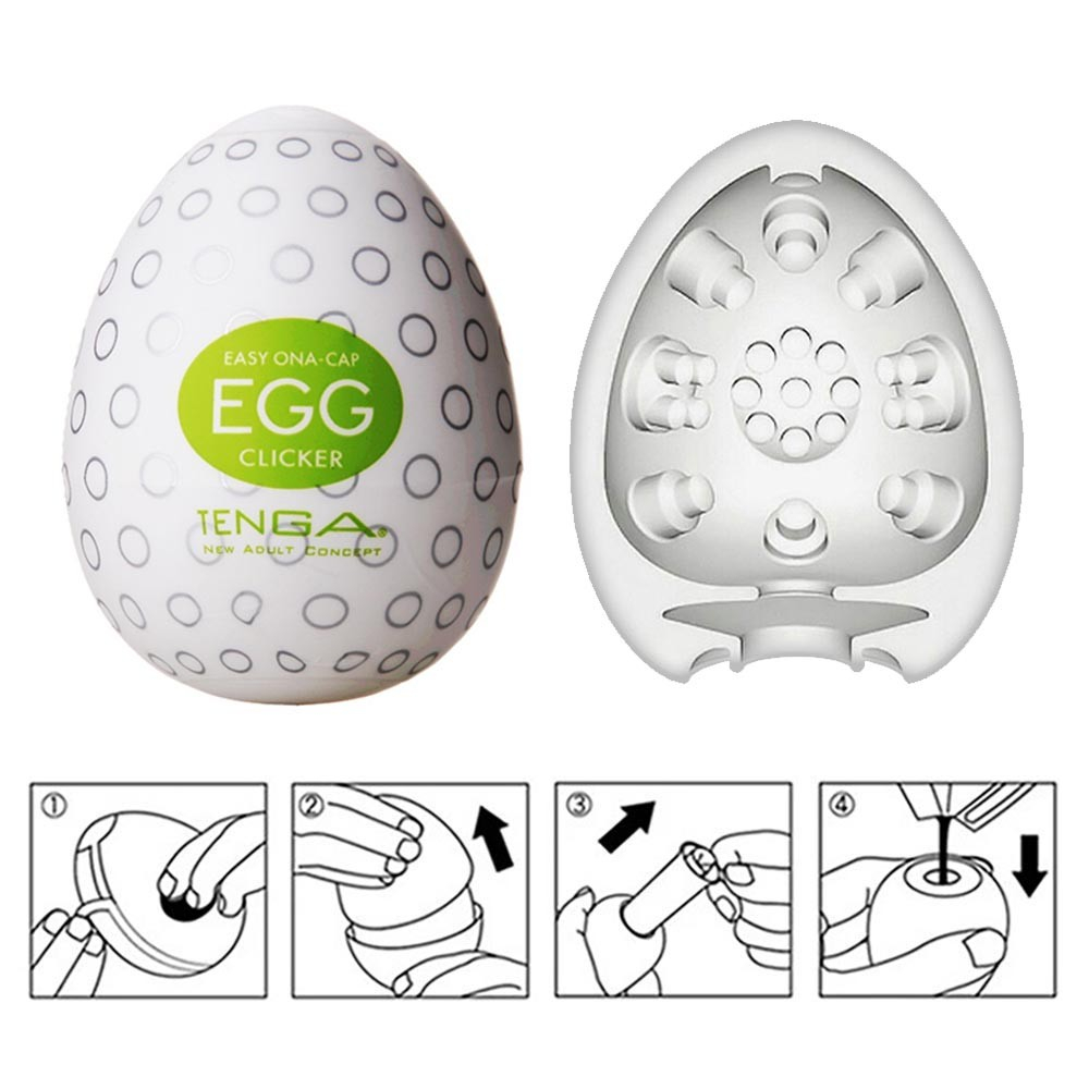 Masturbador Masculino Tenga EGG Clicker (O Original Japonês) - Regular Strength: Sensações Únicas | Foto 06