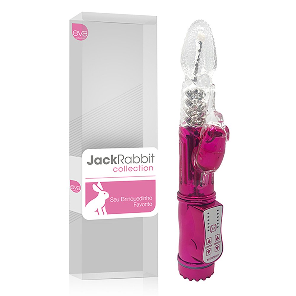 Vibrador Rotativo Jack Rabbit com 8 Vibrações e Modo Reverse 18cm Pink | Foto 01 Vibrador Rotativo Jack Rabbit com 8 Vibrações e Modo Reverse 18cm Pink | Foto 01
