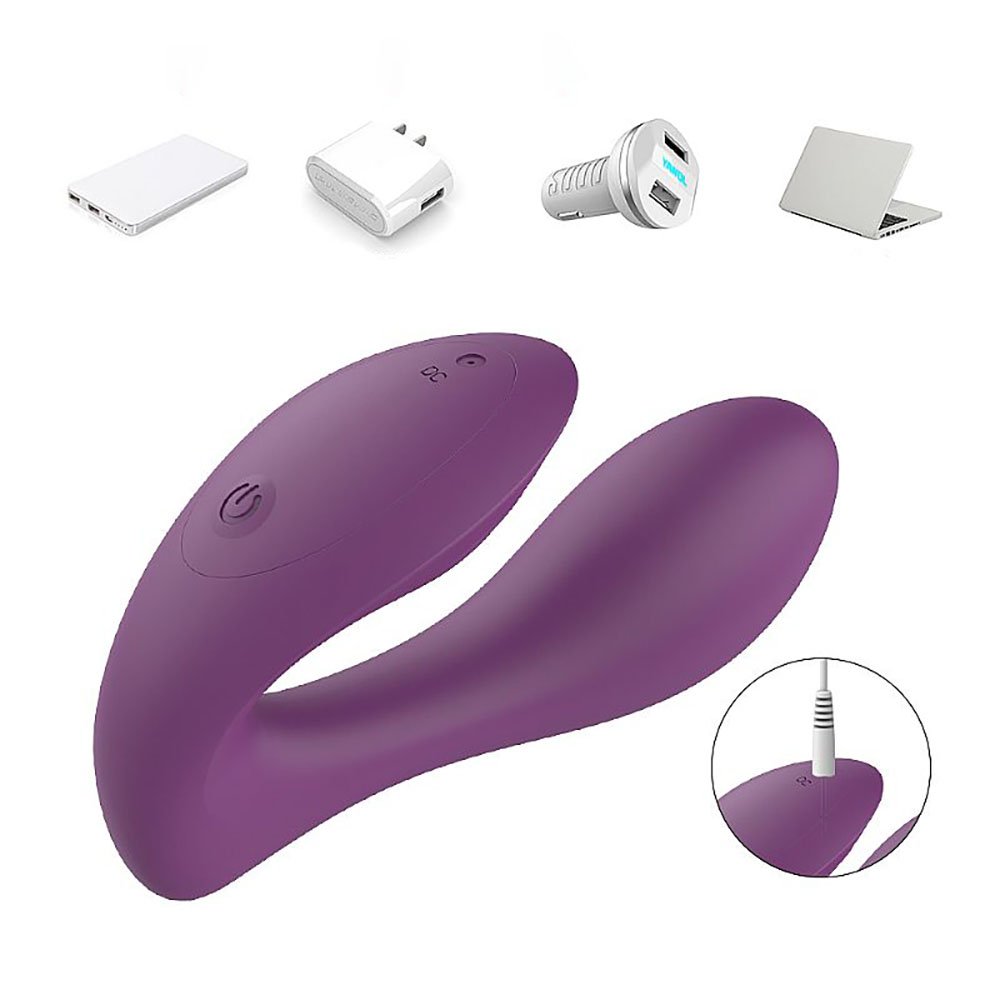 Vibrador para Casal Recarregável em Silicone com 10 Vibrações Orchid Roxo | Foto 06