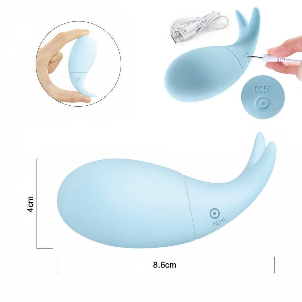 Vibrador para Clitóris em Silicone com 10 Vibrações Maig Little Fish Cyan | Foto 06