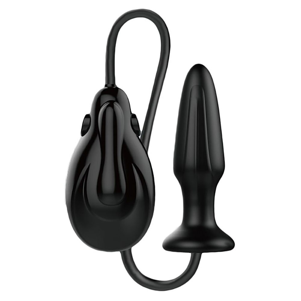 Plug Anal Inflável com Motor em Silicone Mr Play Preto | Foto 02