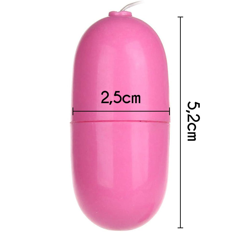 Vibrador Bullet Duplo em ABS Multivelocidade e Controle com Fio Rosa | Foto 04