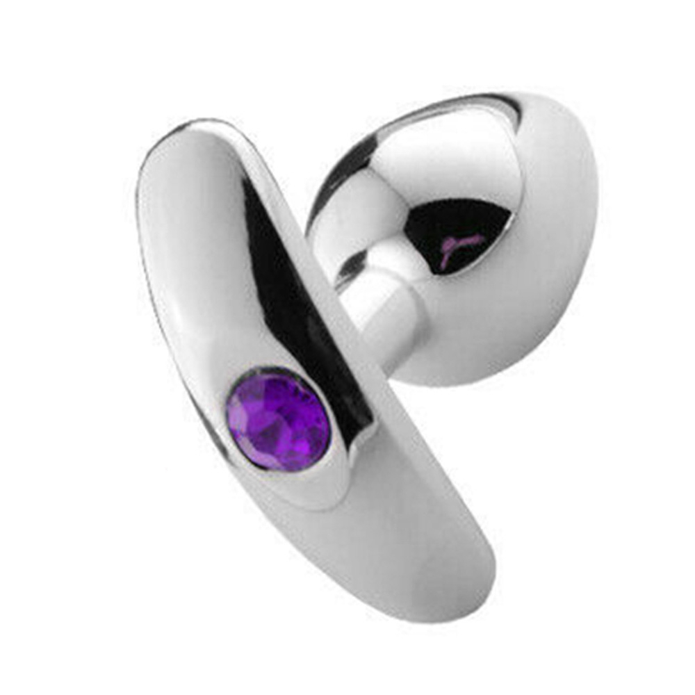 Plug Anal Joia com Base C�nica Roxo | Foto 04