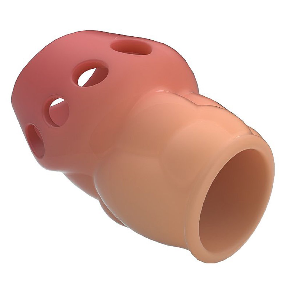 Capa Peniana Extensora para Glande em Cyberskin (Imita a Pele Humana) para Mais Volume Oscar Bege | Foto 04