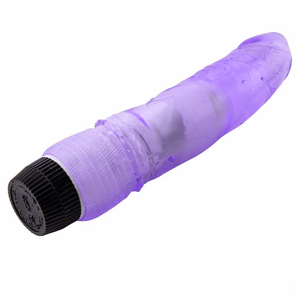 Pênis Realístico em Jelly com Vibrador Multivelocidade Maig 19 x 4cm Lilás | Foto 04