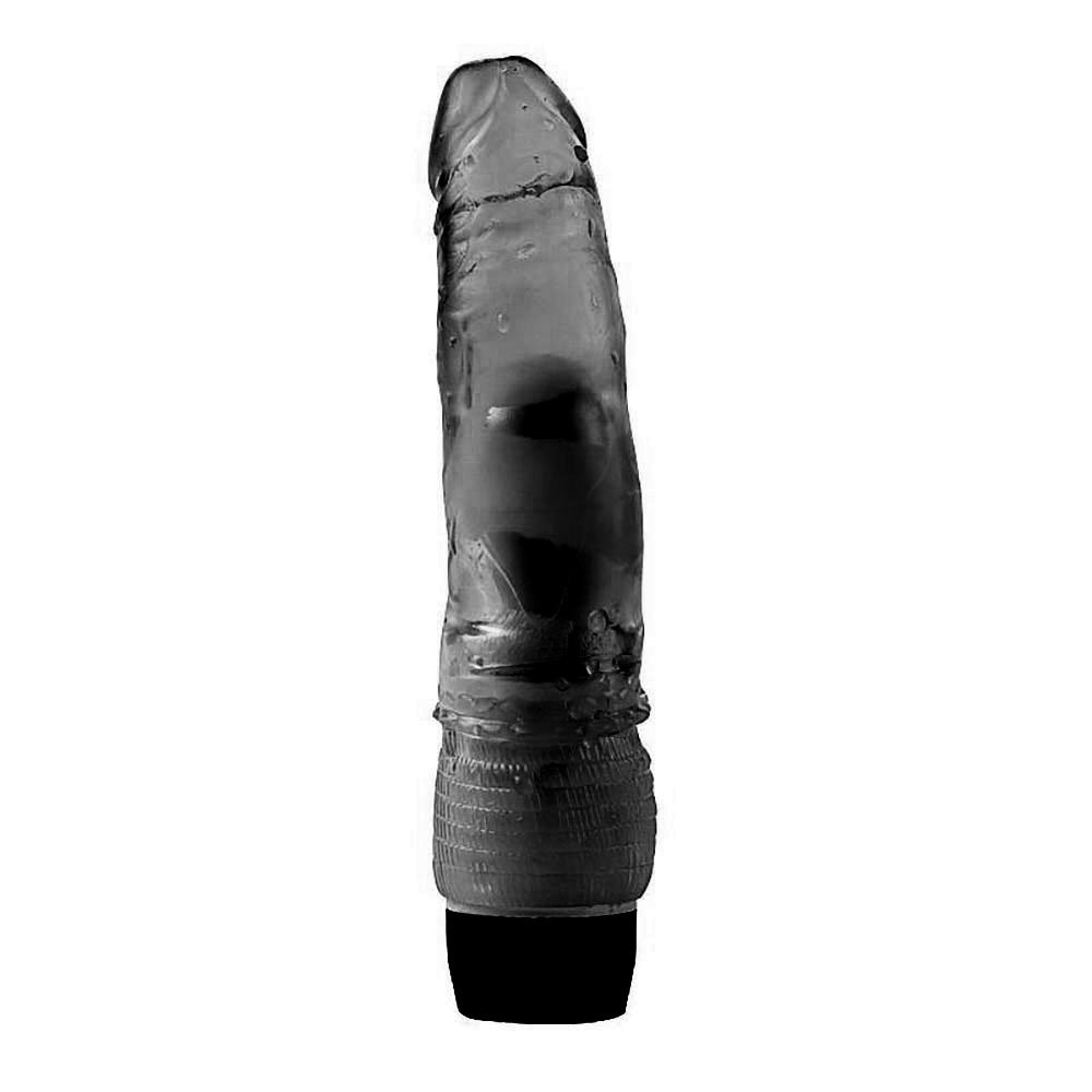 Pênis Realístico em Jelly com Vibrador Multivelocidade Maig 19 x 4cm Preto | Foto 01