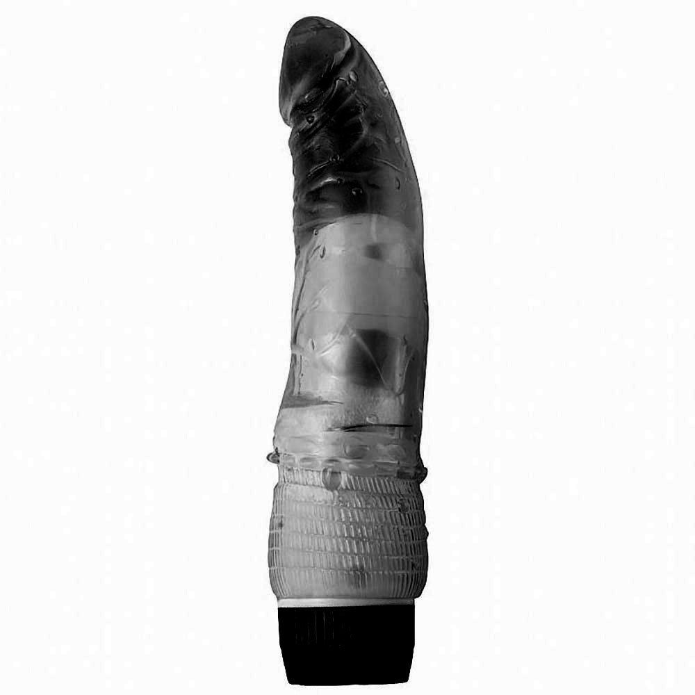 Pênis Realístico em Jelly com Vibrador Multivelocidade Maig 19 x 4cm Preto | Foto 02
