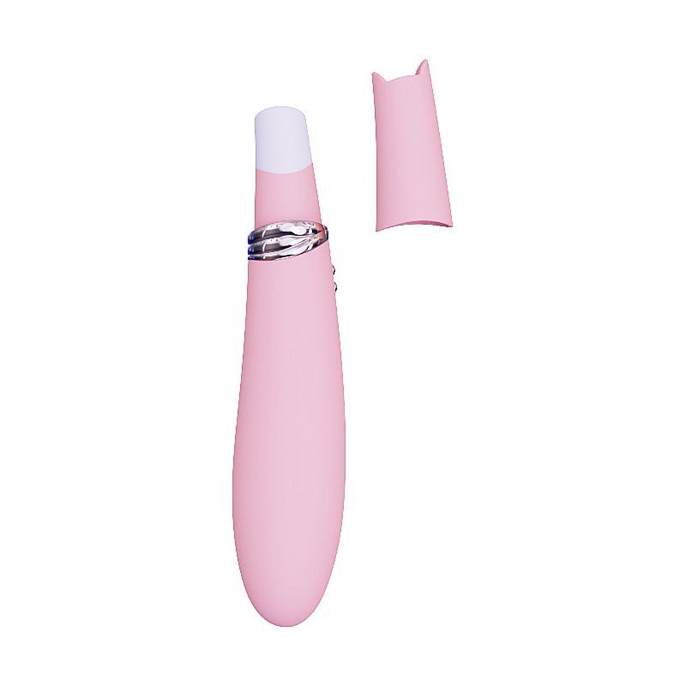 Vibrador e Sugador de Clit�ris Foxy Rosa com a capa protetora removida
