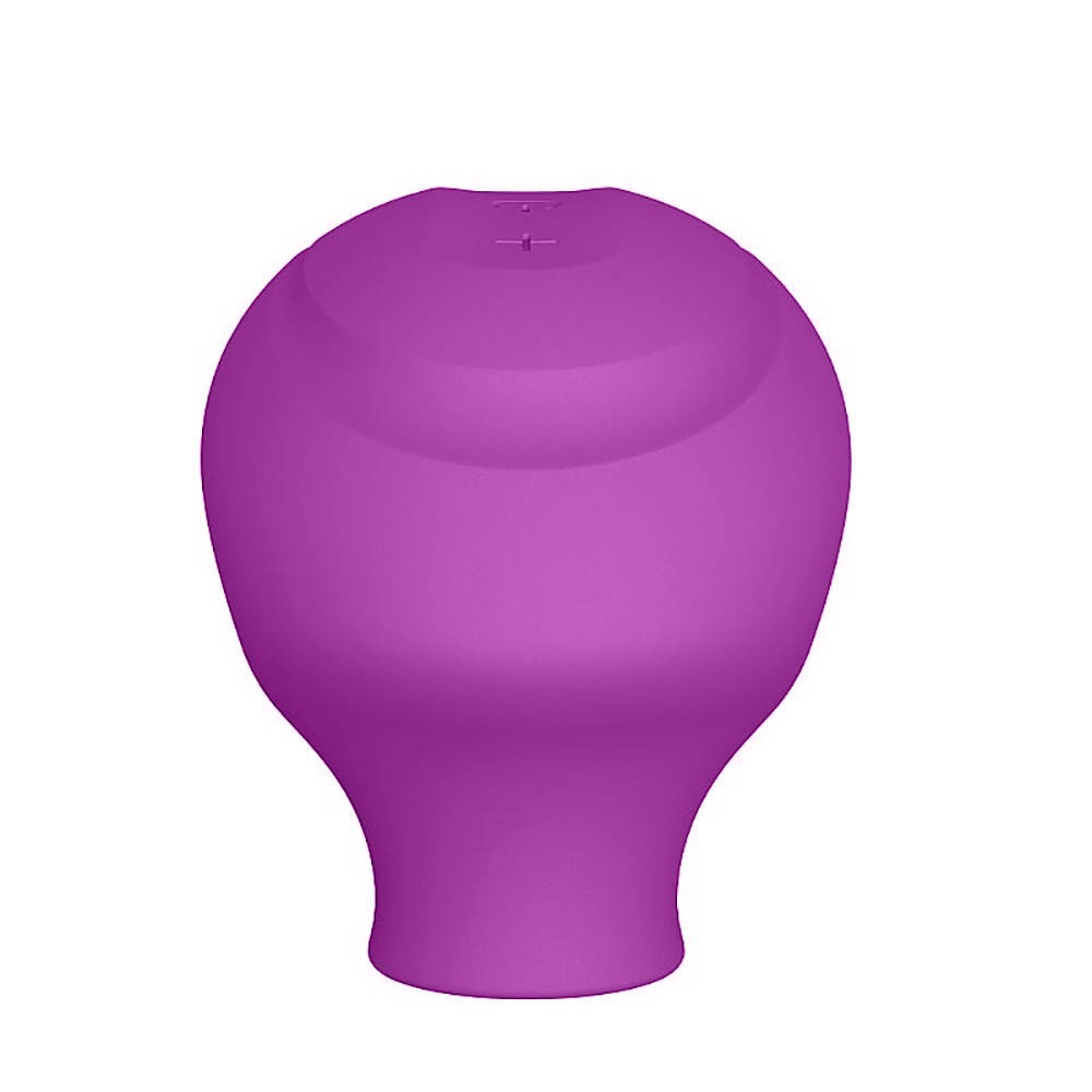 Vibrador para Clit�ris em Silicone Recarreg�vel 5 Pulsa��es e 7 Est�mulos da Lingua Spike Roxo - Vista da parte traseira do vibrador, evidenciando o suave contorno e o material de silicone.