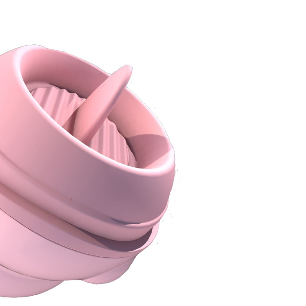 Close da l�ngua estimuladora do Vibrador Gatinho Rosa