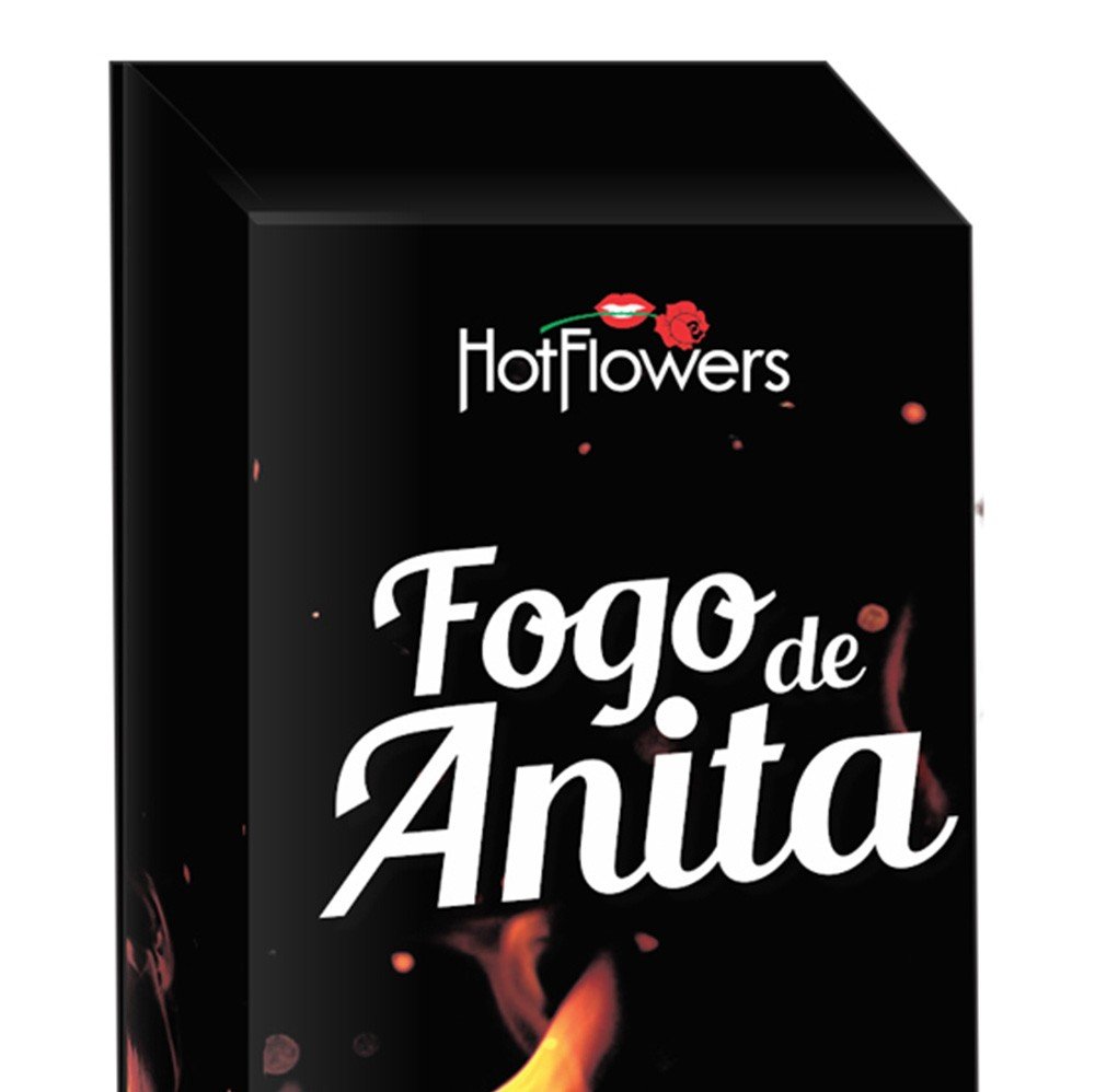 Close da parte de tr�s do frasco do Gel Fogo de Anita, mostrando informa��es de uso e validade