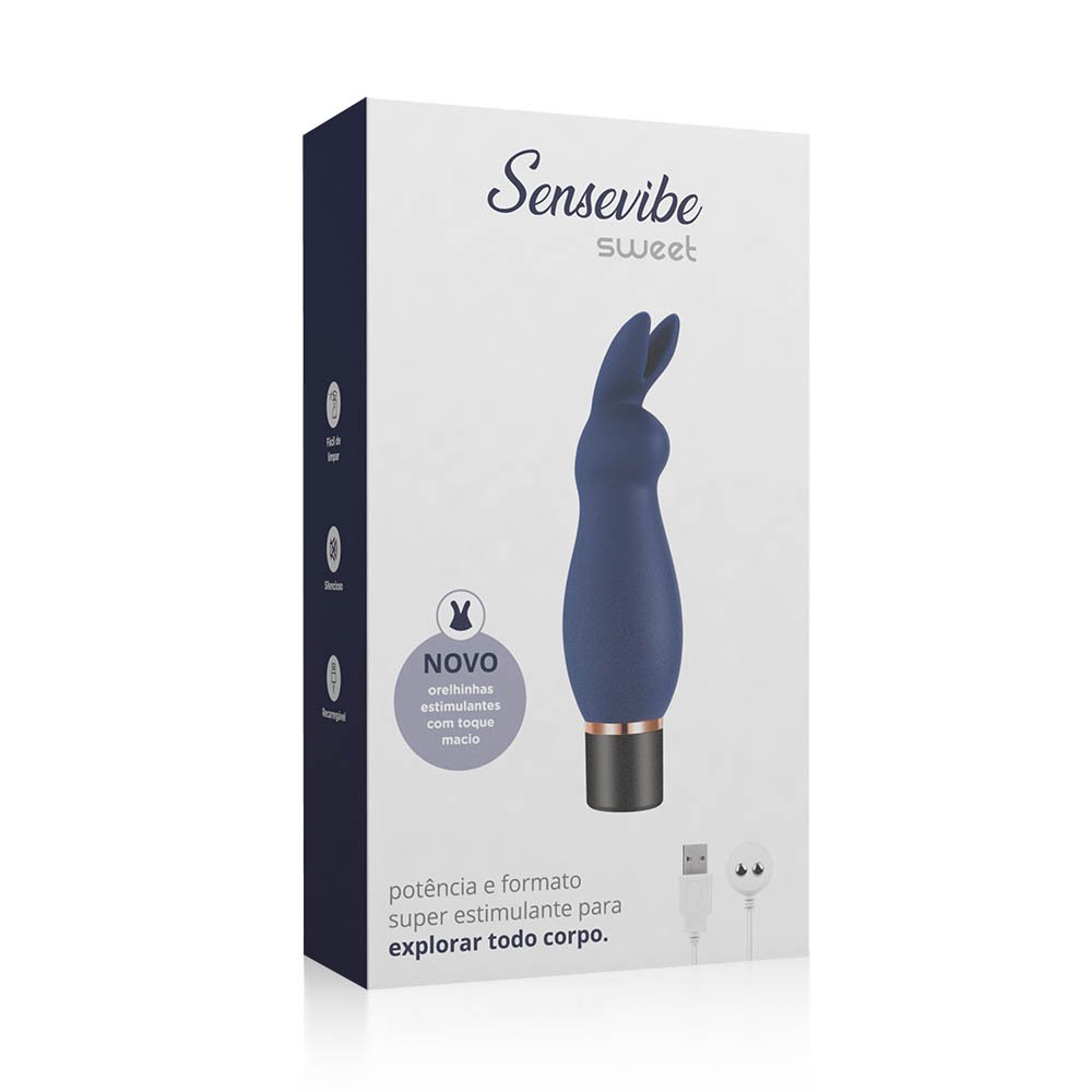 Vibrador Bullet Recarreg�vel em Silicone Sweet Azul - Vibra��es e dura��o de bateria