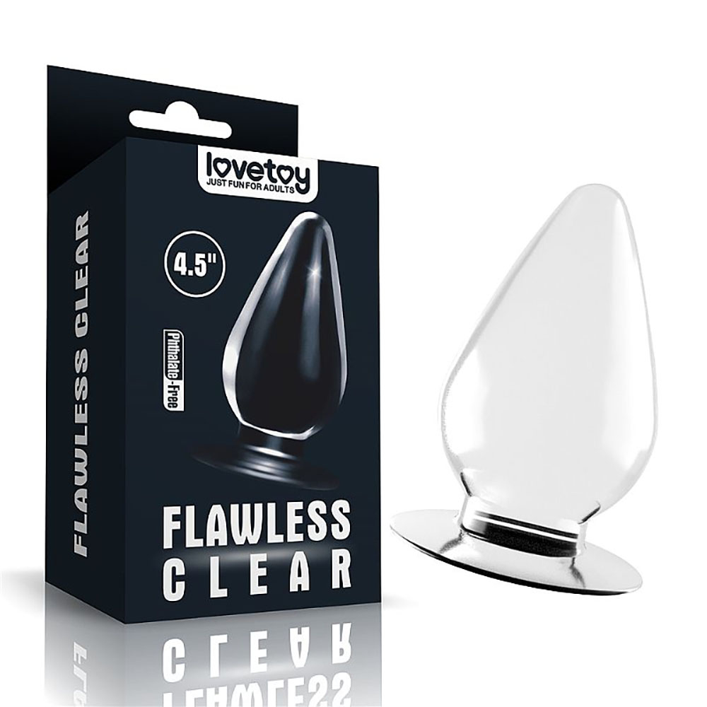 Plug Anal Flawless Clear Transparente 11,5 x 6cm | Foto 01