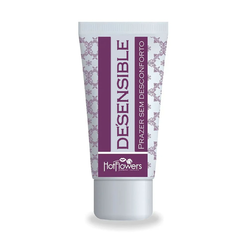 Gel para Sexo Anal Dessensibilizante De Sensible 18ml da Hot Flowers, mostrando apenas o tubo do produto em p�