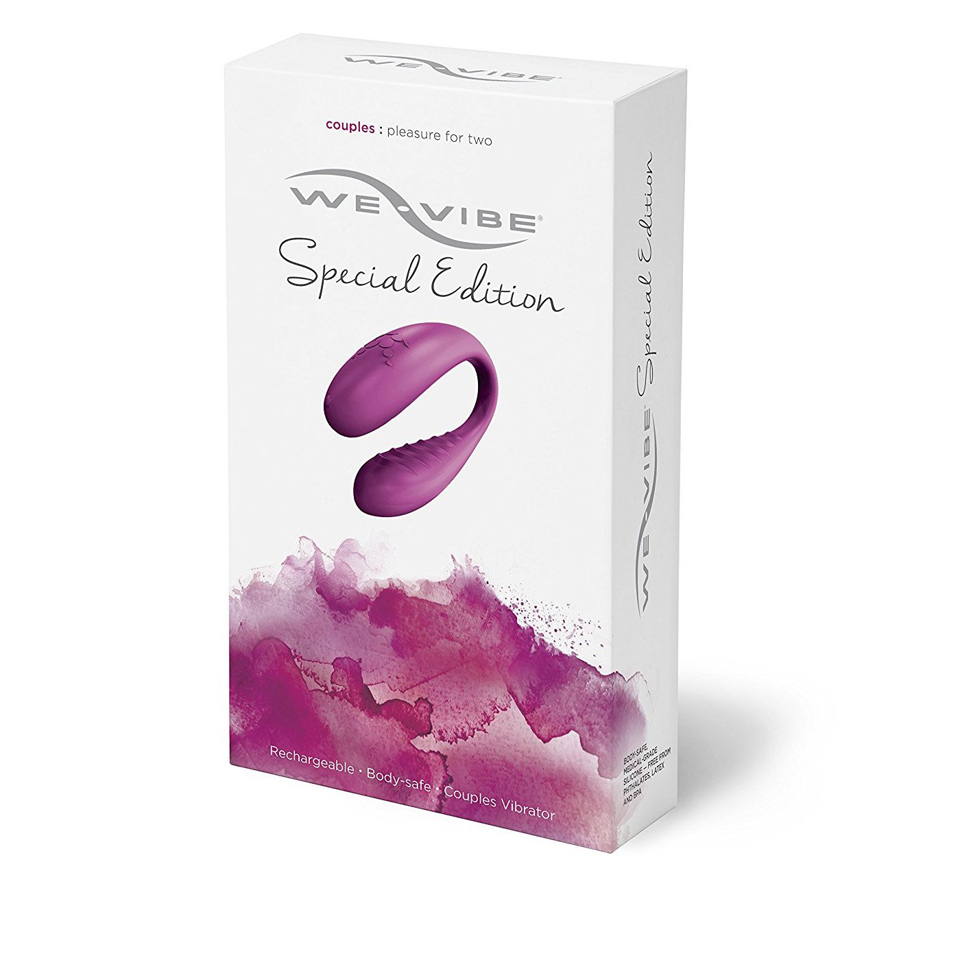 Vibrador para Casal We-Vibe Especial Vinho em sua embalagem original, destacando a marca We-Vibe e a edi��o especial