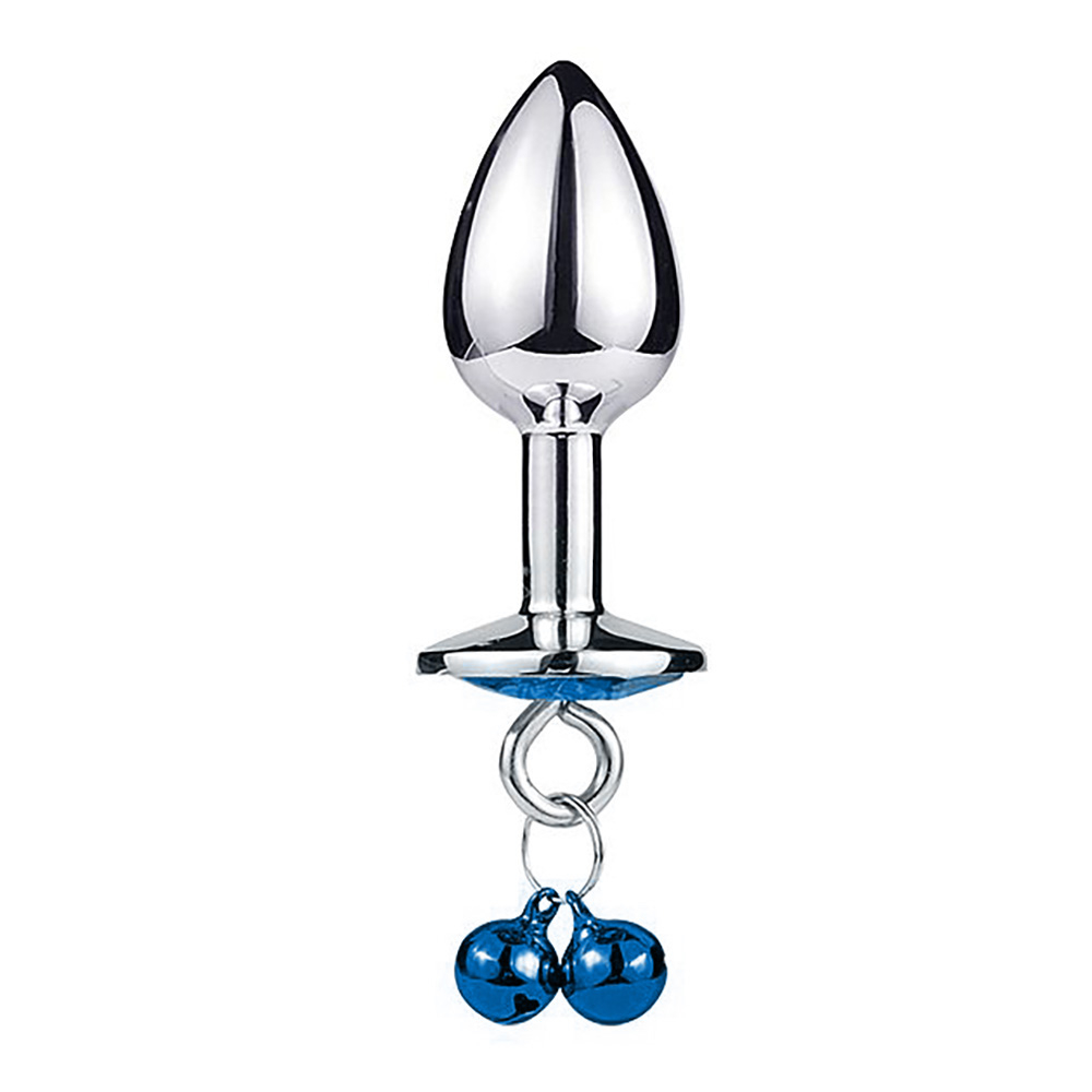 Plug Anal Joia em A�o Redondo com Sininho Tamanho P Azul | Foto 02