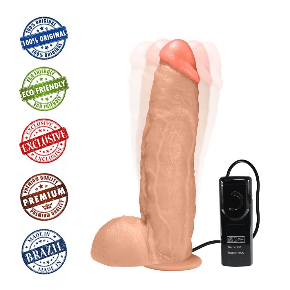 Detalhe da base do dildo JeFree com ventosa para fixa��o, e o cabo do controle para as multivelocidades