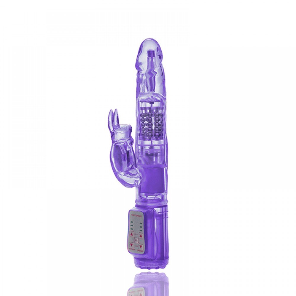 Vibrador Rabbit Rotativo com 7 Velocidades 22,5 x 3cm Lilás | Foto 02