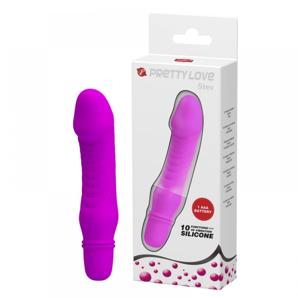 Vibrador Feminino em Silicone com 10 Funções Stev 13,5 x 2,9cm Pink | Foto 01