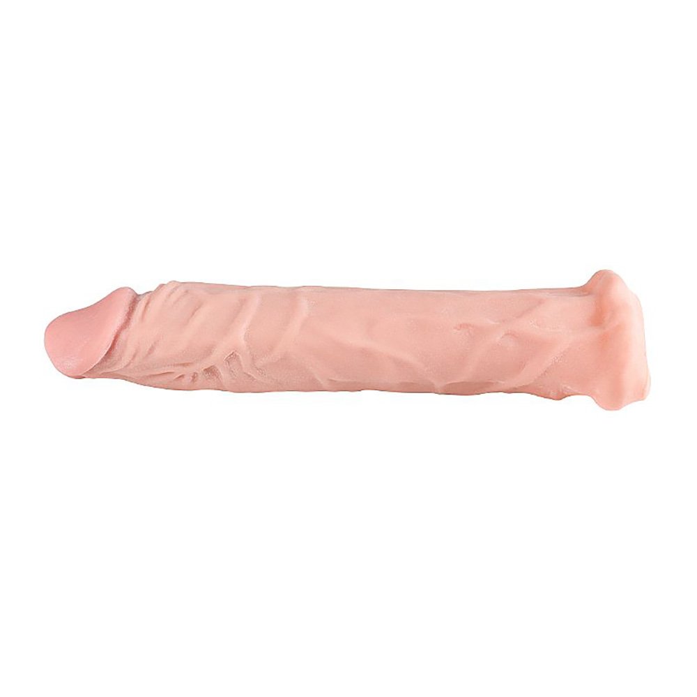 Capa Peniana sem Vibrador em Cyrberskin com Extensor 20,5 x 3,5 cm Bege | Foto 04