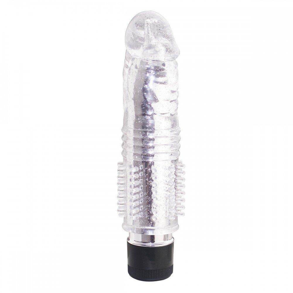Vibrador Personal Multivelocidade com Capa Texturizada 15,5cm Transparente | Foto 02