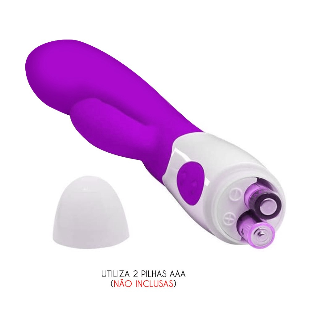 Vibrador Duplo em Silicone e ABS com 10 Vibrações Roxo | Foto 05