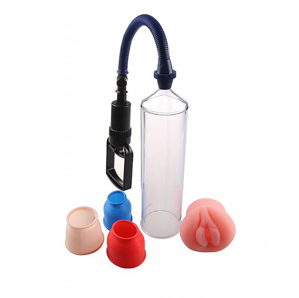 Bomba Peniana Manual com Masturbador Vagina e 3 An�is em Silicone The US Soldier | Foto 02
