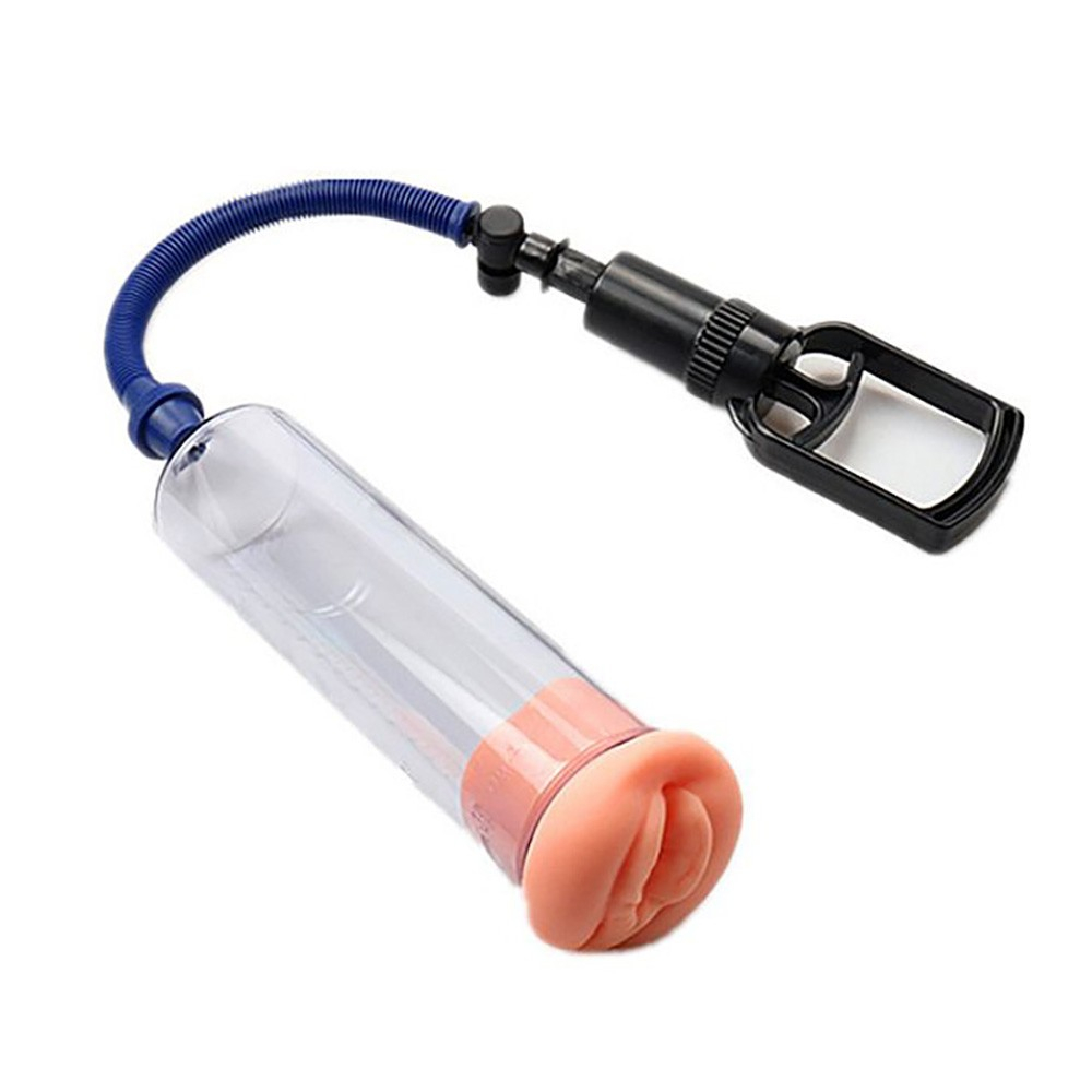 Bomba Peniana Manual com Masturbador Vagina e 3 An�is em Silicone The US Soldier | Foto 06
