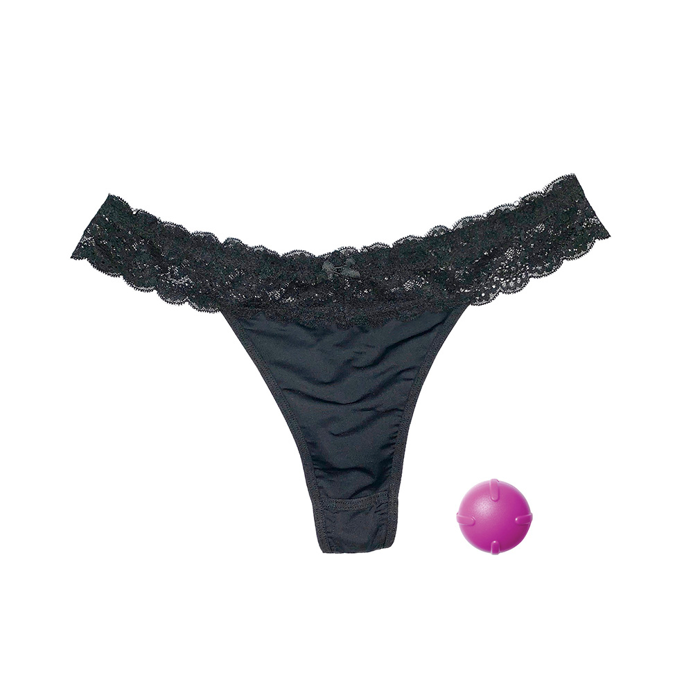 Calcinha em Renda com Vibrador Bullet Vibrating Panty Preta | Foto 02 Calcinha em Renda com Vibrador Bullet Vibrating Panty Preta | Foto 02