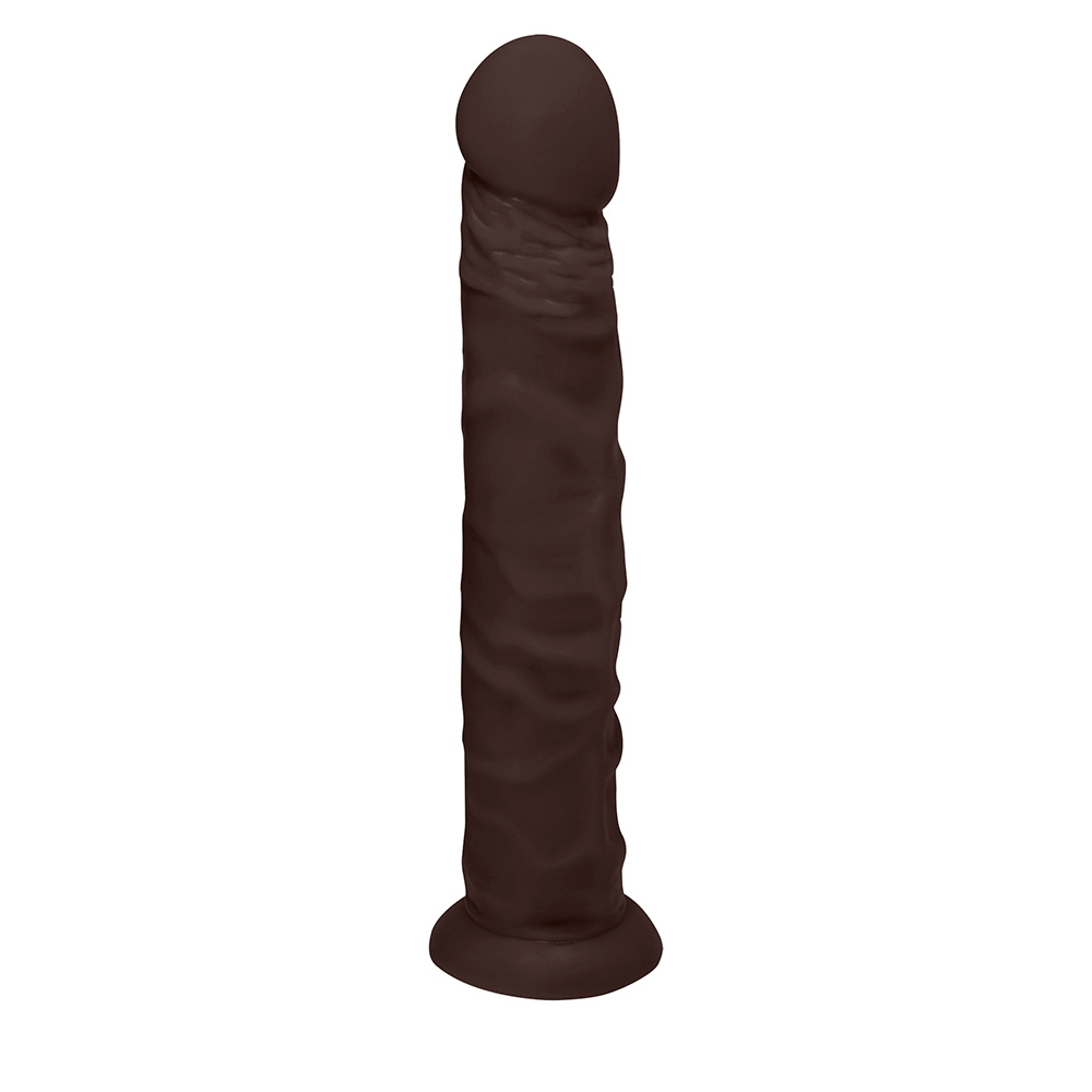 P�nis de Borracha com Base Protheus 24 x 4cm Marrom, vista da lateral esquerda