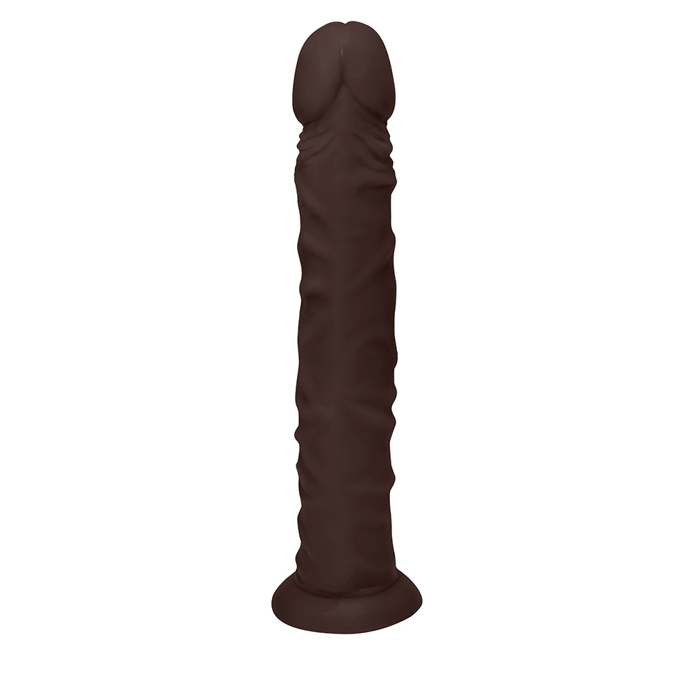 P�nis de Borracha com Base Protheus 24 x 4cm Marrom, vista da lateral direita