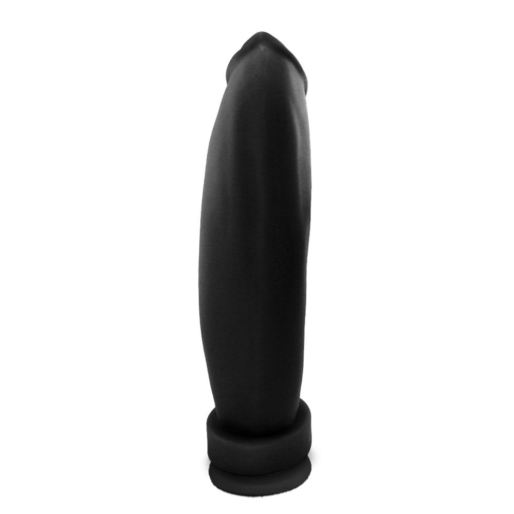 P�nis Gigante e Grosso Banana com Ventosa em vista frontal, destacando seu formato curvo e ventosa na base
