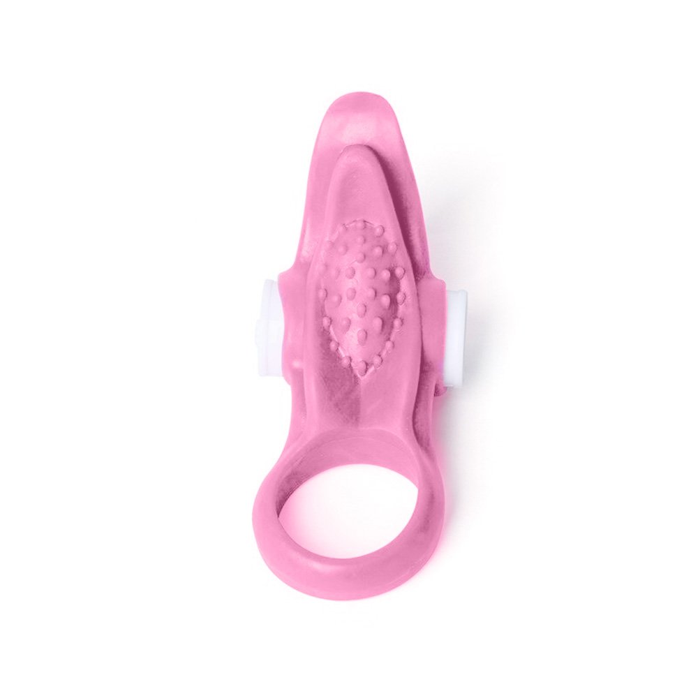 Anel Peniano Vibratório em Silicone com Argola Testicular Rosa | Foto 04 Anel Peniano Vibratório em Silicone com Argola Testicular Rosa | Foto 04