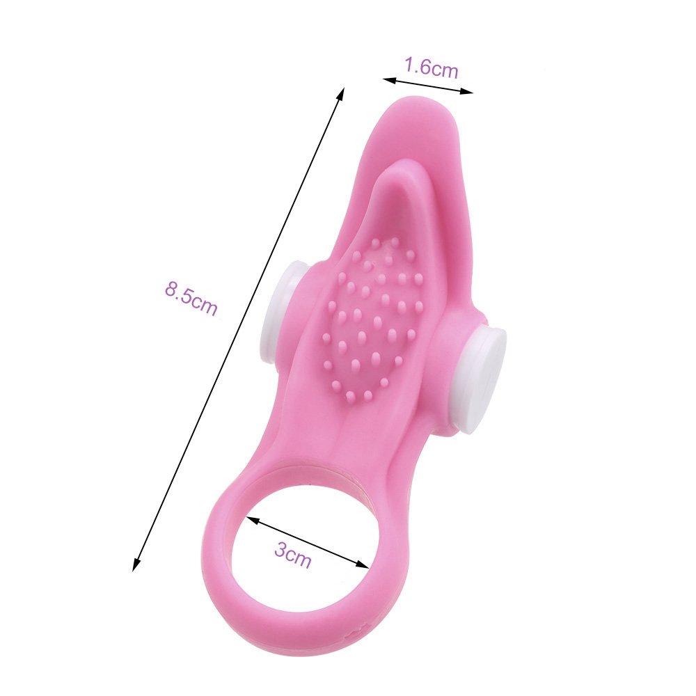 Anel Peniano Vibratório em Silicone com Argola Testicular Rosa | Foto 06 Anel Peniano Vibratório em Silicone com Argola Testicular Rosa | Foto 06