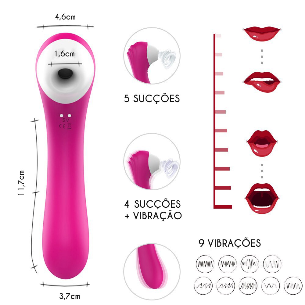 Sugador De Clit�ris e Vibrador Ponto G Screaming Pink em ambiente aqu�tico para destacar a prova d'�gua