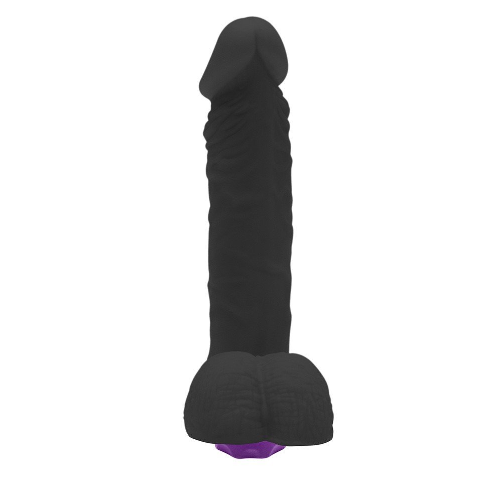 Detalhe do escroto do P�nis com Escroto e Vibrador 10 Velocidades Recarreg�vel Zeus, com acabamento texturizado e apar�ncia natural