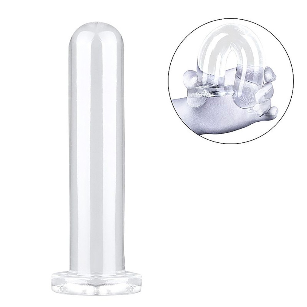 Plug Anal em Jelly Liso com Ventosa 25 x 5cm Transparente :: Sex Shop Loja  do Prazer