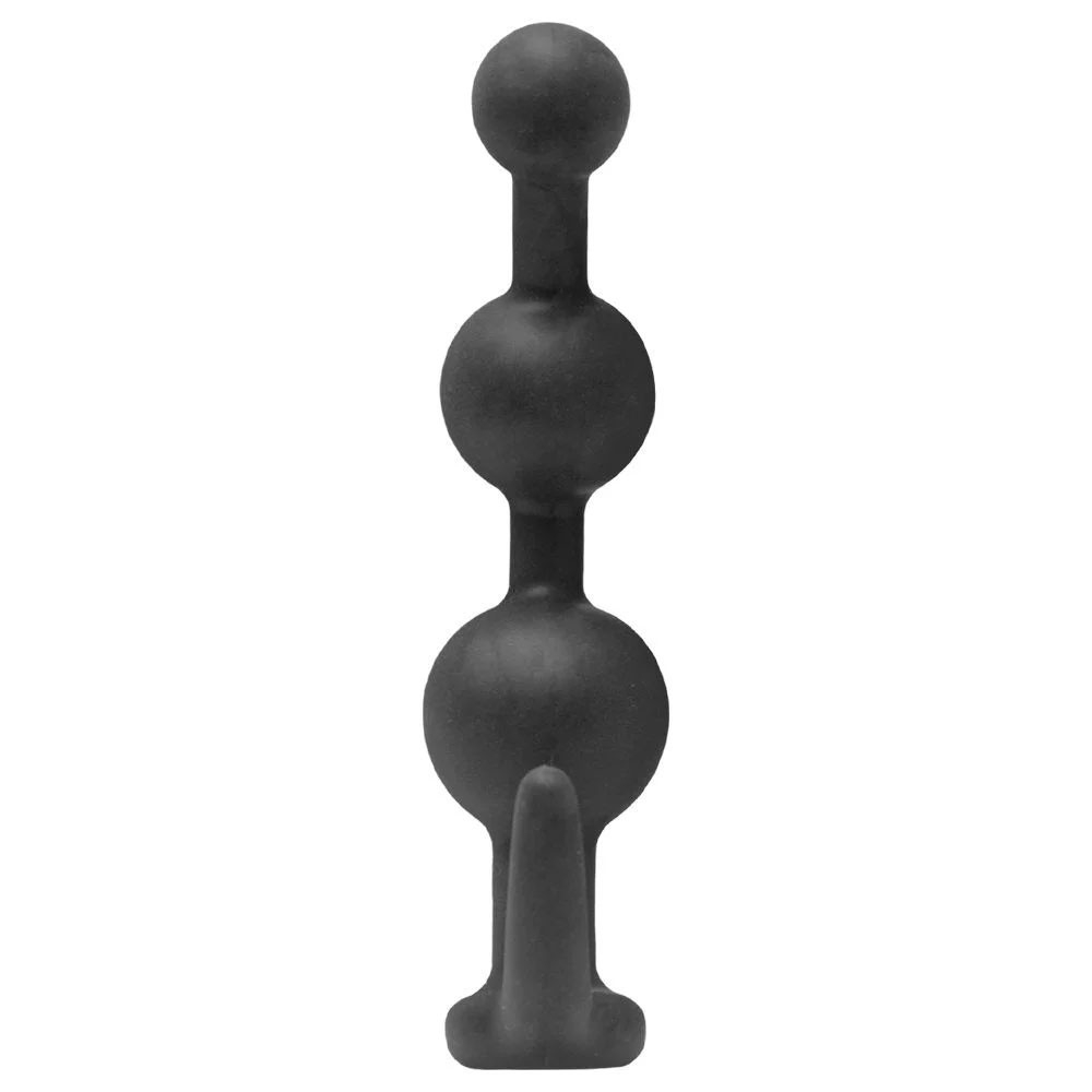 Plug Anal Massageador Balls em Silicone 13cm x 3cm | Foto 02 Ilustrativa